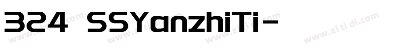 324 SSYanzhiTi字体转换